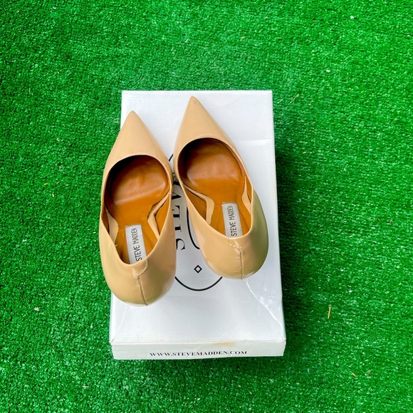 STEVE MADDEN Proto Blush Leather Pump Heels Size 7.5 - Picture 3 of 4